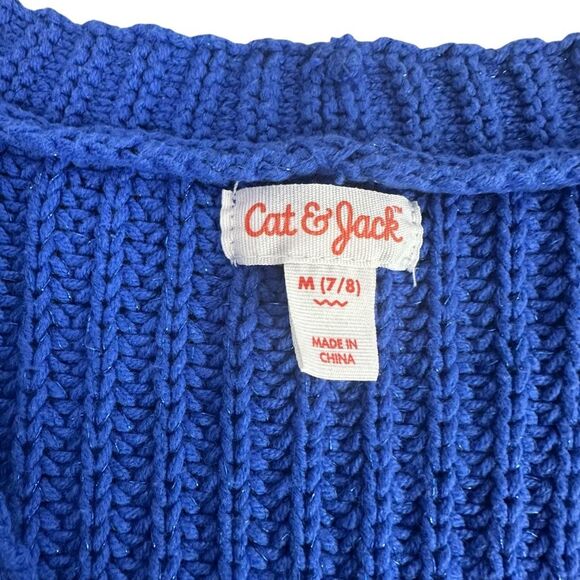 Girls Medium 8 Sparkle Cardigan Sweater Bundle of two - Picture 4 of 10